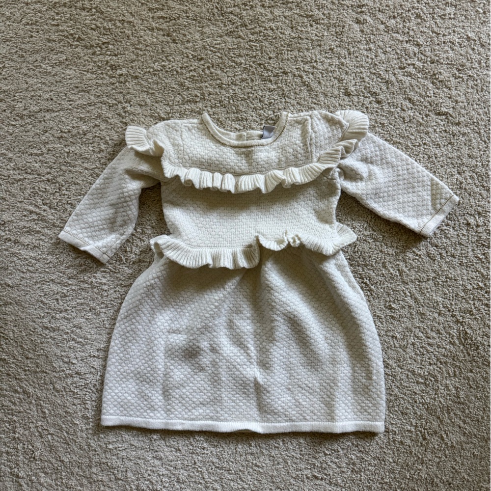 Janie and Jack Cream Kids Dress